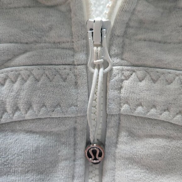 Lululemon Calm & Cozy Jacket - 6 Heathered White - Picture 6 of 10
